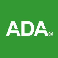 The image displays a logo consisting of the letters ADA in bold, capitalized white font against a dark background, with the acronym ADA stylized to suggest an organization or institution.